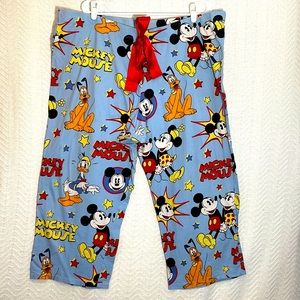 Mickey Mouse Minnie Pluto Donald DISNEY Sleepwear Pajama Lounge Pants 22W /24L
